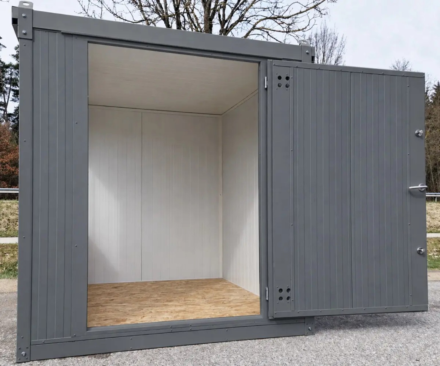 Isoliertes Franken Zaun Gerätehaus